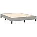 Letto A Molle Materasso E Led Grigio Chiaro 140x200 Cm Tessuto - Foto miniatura 4