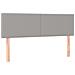 Letto A Molle Materasso E Led Grigio Chiaro 140x200 Cm Tessuto - Foto miniatura 6