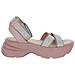 Juicy Couture Sandali Donna Benedette In Nappa Pu Rosa 40 - Foto miniatura 1
