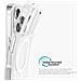 Transparent Case custodia per cellulare 17,5 cm (6.9") Cover Trasparente, Bianco - Foto miniatura 5