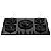 Piano Cottura P755CMODGNE a Gas 5 Zone Cottura da 75 cm Colore Nero - Foto miniatura 1