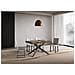 Tavolo allungabile 80x120/204 cm Plaker noce gambe antracite - Foto miniatura 2