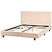 Letto Bouclé Albi 140 X 200 Cm Beige - Foto miniatura 4