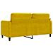 Lusso Casadino -  Divano A 2 Posti Giallo 140 Cm In Velluto - Foto miniatura 5