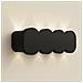 Applique Da Muro Con 8 Led Lampada A Parete Nero Con Luce Bianco Freddo 21x8x3cm - Foto miniatura 1