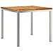 Set da Pranzo da Giardino  3 Pezzi in Legno Massello di Teak, Tavolo da Pranzo Esterno  90x90x74,5 cm in Legno Massello di Teak, Sedie da Giardino impilabili  2 pz in Legno Massello di Teak e Metallo - Foto miniatura 4