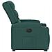 Poltrona Alzapersona Reclinabile Elettrica Verde Scuro Tessuto - Foto miniatura 7