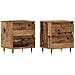 Comodini 2 pcs Legno Vecchio 40x35x50 cm Legno Ingeneered - Foto miniatura 1