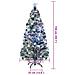 Albero Di Natale Preilluminato Con Supporto E Led 150 Cm Fibra Ottica - Foto miniatura 8