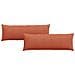Cuscini da Divano 2 pcs Rosso Arancio 120 x 40 cm - Foto miniatura 1