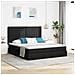 Letto con Contenitore Nero 160 x 200 cm Pelle Sintetica - Foto miniatura 2