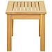 Tavolino da salotto Acacia chiaro 50 x 35 x 36 cm - Foto miniatura 3