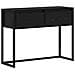 Tavolino Rovere Nero 100 x 36 x 75 cm Legno multistrato - Foto miniatura 1