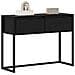 Tavolino Rovere Nero 100 x 36 x 75 cm Legno multistrato - Foto miniatura 3