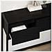 Tavolino Rovere Nero 100 x 36 x 75 cm Legno multistrato - Foto miniatura 4
