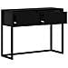 Tavolino Rovere Nero 100 x 36 x 75 cm Legno multistrato - Foto miniatura 5