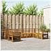 Set divani 9 pcs Naturale Legno di Acacia Massello - Foto miniatura 2