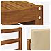 Set divani 5 pcs Naturale e Beige Legno di Acacia Massello - Foto miniatura 6