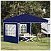 Tenda per feste a pop-up 288 x 288 x 245 cm Blu Tessuto Oxford - Foto miniatura 2