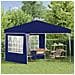Tenda per feste a pop-up 288 x 288 x 245 cm Blu Tessuto Oxford - Foto miniatura 3