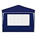 Tenda per feste a pop-up 288 x 288 x 245 cm Blu Tessuto Oxford - Foto miniatura 7