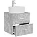 Mobile Lavabo da Parete Grigio Cemento 49,5 x 44,5 x 65 cm - Foto miniatura 2
