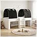 Letto con Tunnel 4 pcs Bianco e Nero Legno ingegnerizzato - Foto miniatura 2