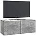 Mobile Porta TV da Muro Grigio Cemento 78,5 x 31 x 30 cm - Foto miniatura 2