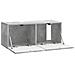 Mobile Porta TV da Muro Grigio Cemento 78,5 x 31 x 30 cm - Foto miniatura 3