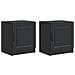 Armadio da Notte 2 pcs Nero 43 x 34,5 x 47 cm - Foto miniatura 1