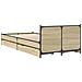 Struttura letto con testata con ruota Rovere Sonoma 80 x 200 cm - Foto miniatura 5