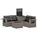 Set di divani 6 pz Grigio e Grigio Scuro - Foto miniatura 5