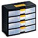 Cassettiera Bricolage Store-age 42001 nero / trasparente L39,1 x P19,7 x H33,4 - Foto miniatura 1