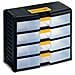 Cassettiera Bricolage Store-age 42001 nero / trasparente L39,1 x P19,7 x H33,4 - Foto miniatura 2