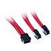 Adattatore EPS-8pin to EPS / ATX-4+4pin 300mm, Rosso - Foto miniatura 1
