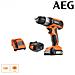 Impatto Trapano Aeg 12v Commerciante Gen Iii Bsb12g3li-202c - 2 Batterie 2.0ah - 1 Caricabatterie - Foto miniatura 2