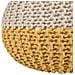 Pouf Giallo / Beige 50 X 35 Cm Conrad - Foto miniatura 4