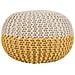 Pouf Giallo / Beige 50 X 35 Cm Conrad - Foto miniatura 12
