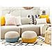 Pouf Giallo / Beige 50 X 35 Cm Conrad - Foto miniatura 20