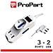 Multipresa 3pos Bipasso + Bipasso/schuko + Usb Spina16a +int - Foto miniatura 1