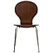 Sedia Impilabile Diego in Legno I Sedia Attesa in Metallo I Sedia Ergonomica Conferenza I Sedia Design Classico Riunioni O Sale Marrone - Foto miniatura 2