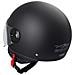 Casco Jet Demi Urban Moto Omologato Ece 22 Visiera Avio Sferica Sonicmoto Nero Opaco S - Foto miniatura 2