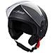 Casco Jet Demi Urban Moto Omologato Ece 22 Visiera Avio Sferica Sonicmoto Nero Opaco S - Foto miniatura 3