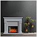 camini elettrici Marisa bianco camino elettrico, con effetto sonoro, L120xH102cm - Foto miniatura 1