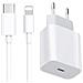 Caricatore Di Iphone Apple 11/11/13 Adattatore Di Alimentazione Usb-c 20w+2m Cavo Dati Ue - Foto miniatura 1