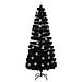 Albero Natale Con Fiocchi Di Neve A Led Nero 240cm Fibra Ottica - Foto miniatura 2