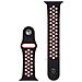 Cinturino 163 Originale Silicone Per Apple Watch 1-2-3-4-5-6-7-8-se 42 44 45mm Black Red - Foto miniatura 3