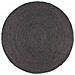 Tappeto Lavorato A Mano In Juta Rotondo 210 Cm Grigio Scuro - Foto miniatura 1