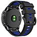Bracciale Garmin Fenix 5/6 Silicone Black/blue - Foto miniatura 4