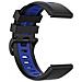 Bracciale Garmin Fenix 5/6 Silicone Black/blue - Foto miniatura 5